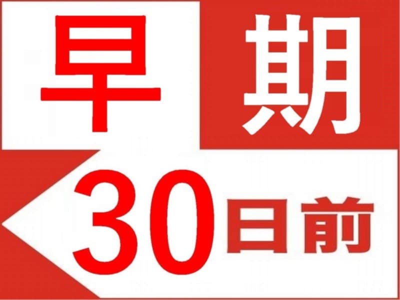 早期30（30日前のご予約でお得に宿泊）