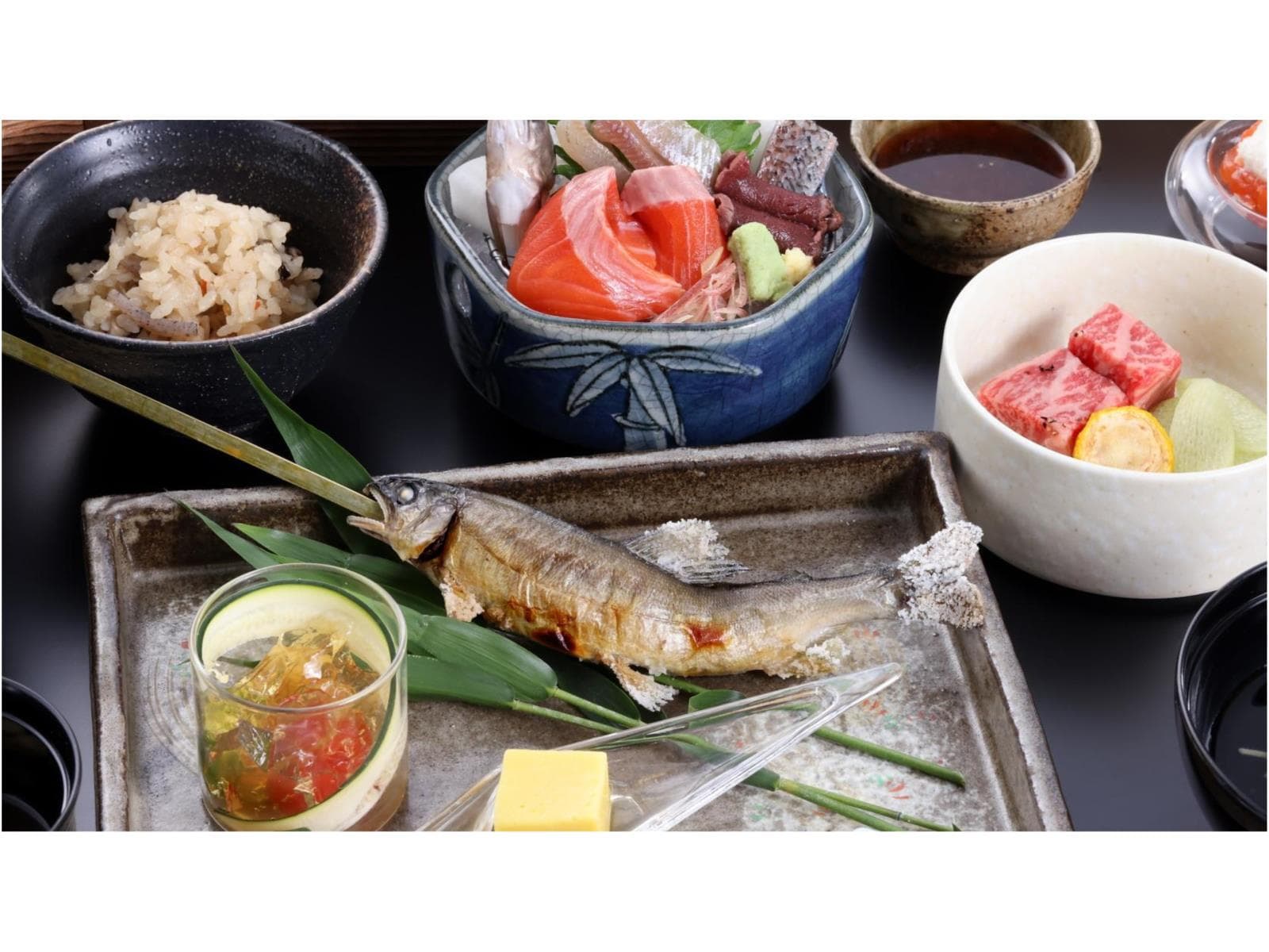 【夏の特選会席】鮎づくしと極上鱧すき、赤城牛と夏の旬菜を愉しむ  7／9まで愛犬3，300円無料！ 画像3