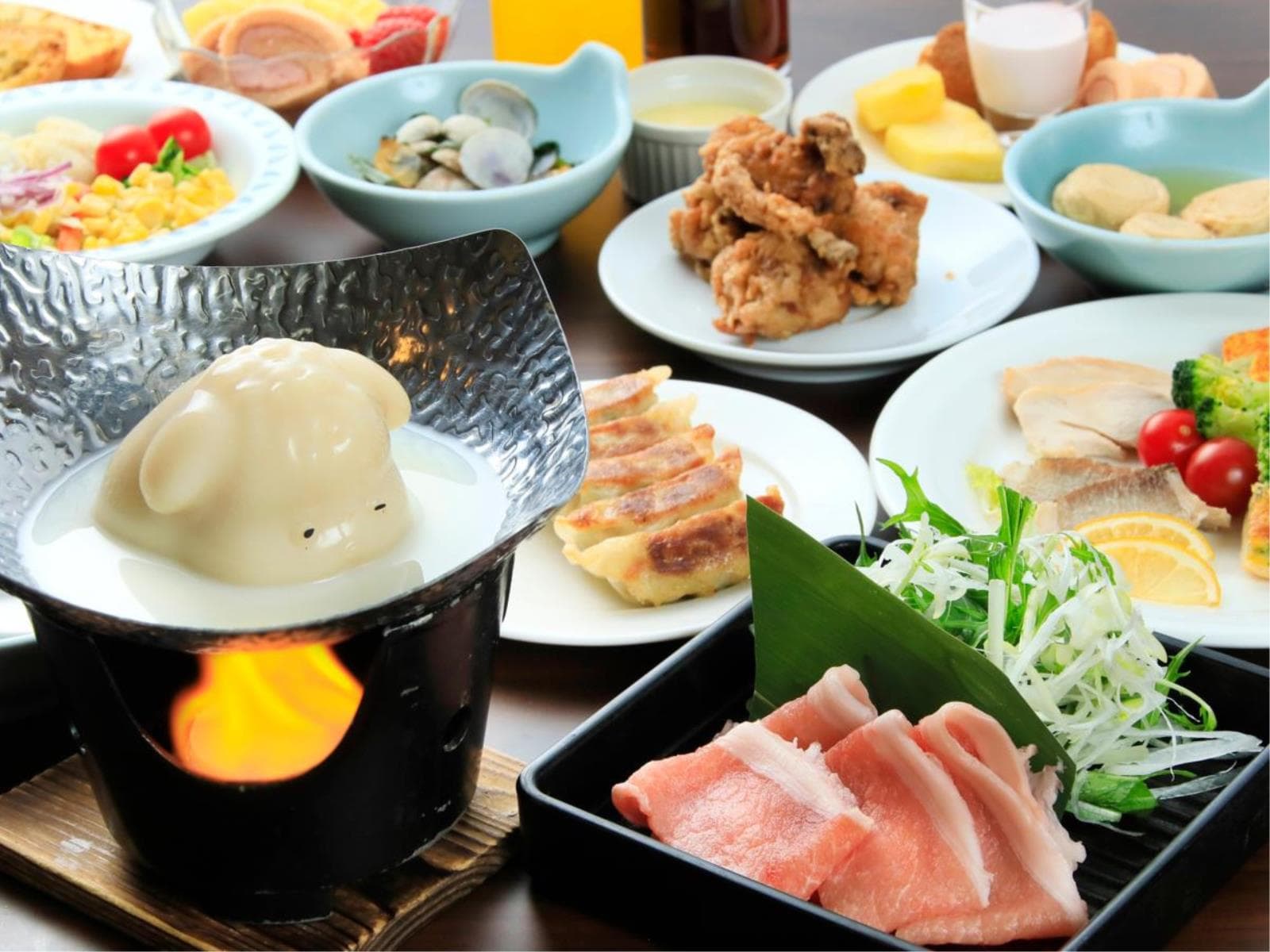 【早期割×豚しゃぶ鍋】特別価格＆愛犬利用料無料！人気の日程もお得に♪＜★豚しゃぶ＆ハーフビュッフェ＞ 画像2