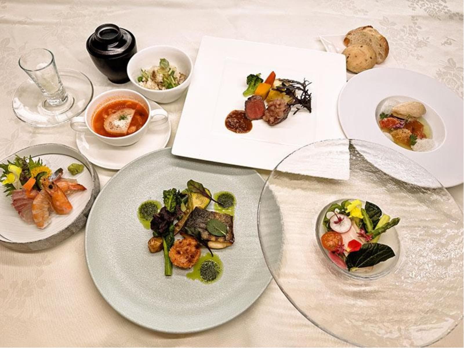 【一泊二食付き】神戸六甲和牛メインの和洋創作フレンチフルコースディナー2026／3～（愛犬同伴可） 画像1