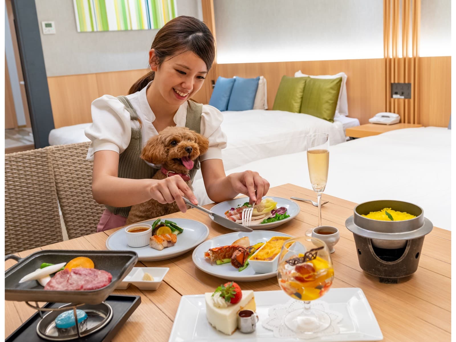 ≪わんちゃんと泊まれるお部屋≫お部屋食【洋食】プラン★ 画像3
