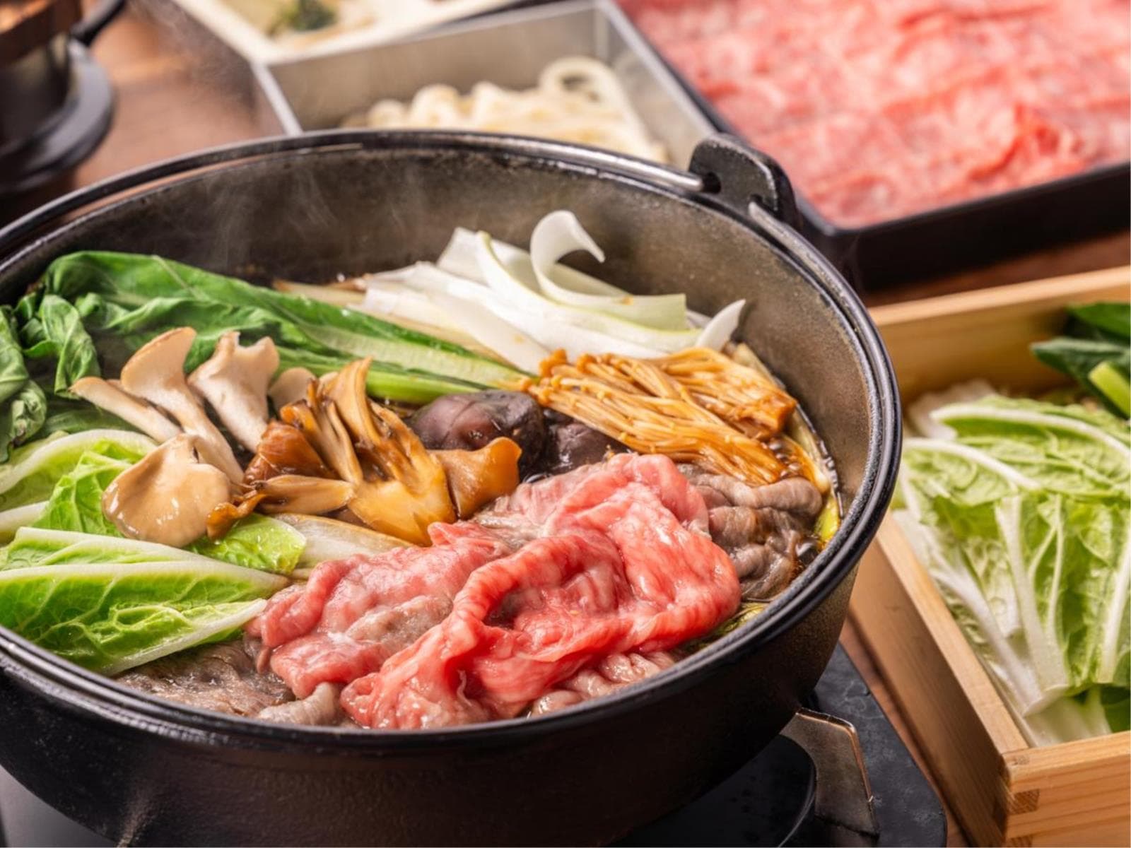 【プレミアム★すき焼きプラン】とちぎ和牛の柔らかお肉に至福のひととき♪部屋食で愛犬も安心(2食付) 画像1