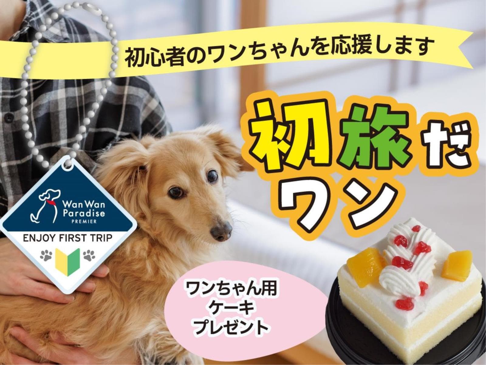 初旅だワン♪おめでとう!ケーキプレゼント【スタンダード会席】 画像2