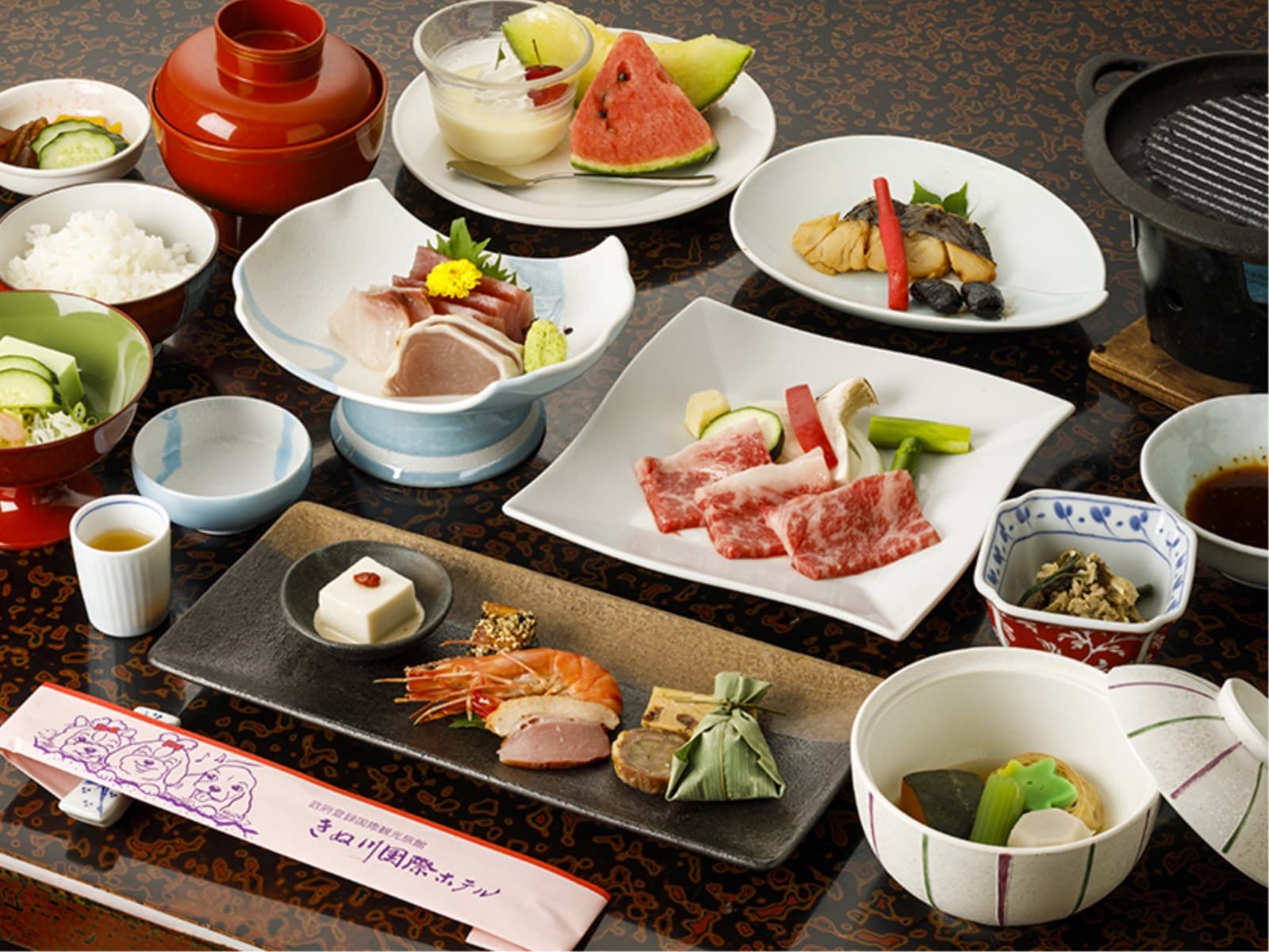 ファミリー★ペット(愛犬・愛猫)と温泉旅行★食事処★スタンダードの季節の和食膳 画像4