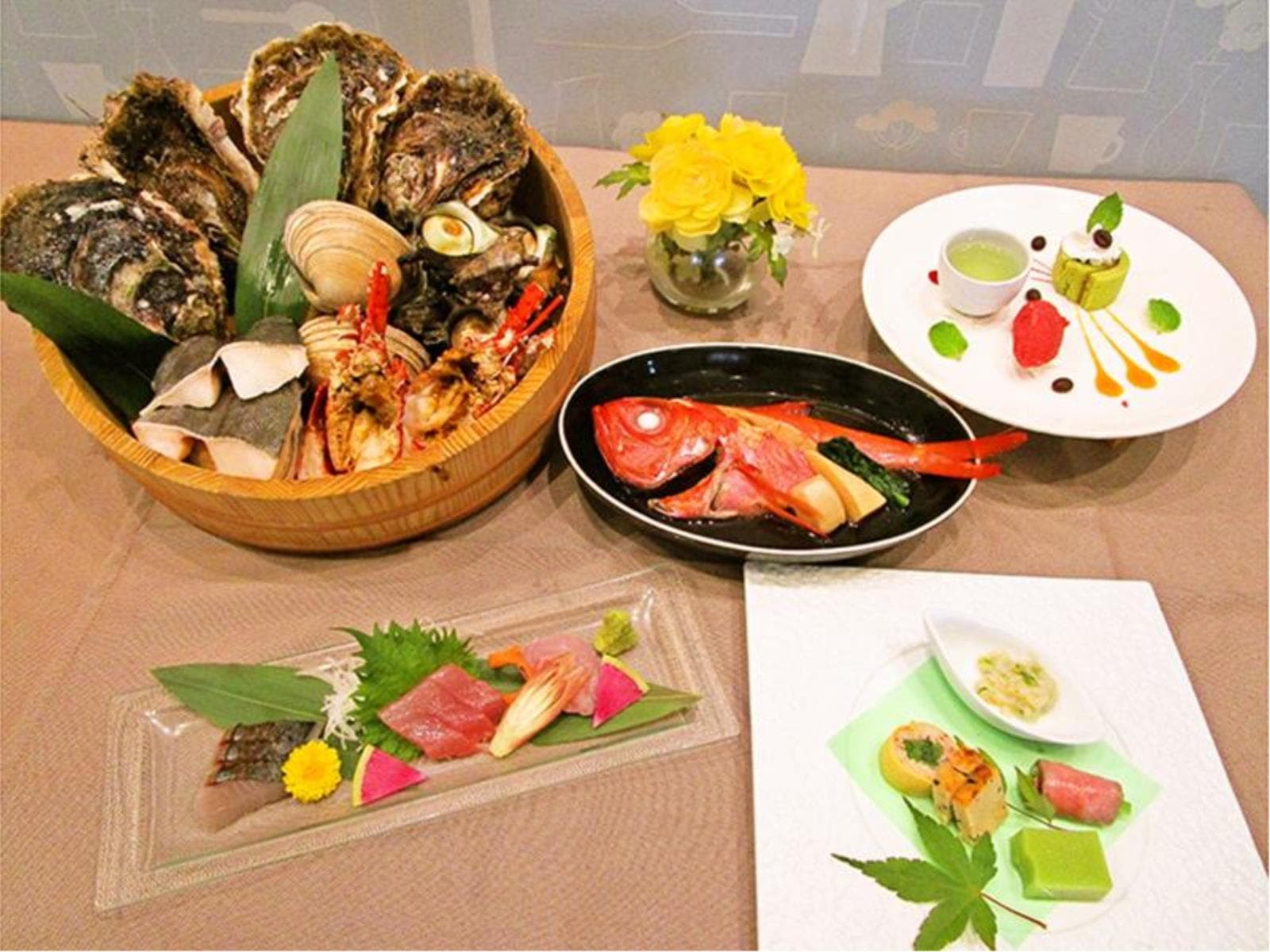 夏の伊勢海老 魚貝 海鮮焼きプラン 画像1